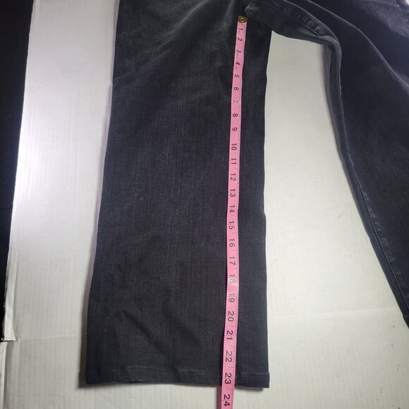 Madewell Women Black The Perfect Vintage Wide-Leg Denim Jeans Size 27 - Picture 8 of 9